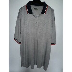 PGA Tour Motion Flux 360 Polo Shirt Mens 2XLT Gray Performance Golf Activewear